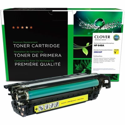 Clover Imaging Remanufactured Yellow Toner Cartridge for HP 648A (CE262A)