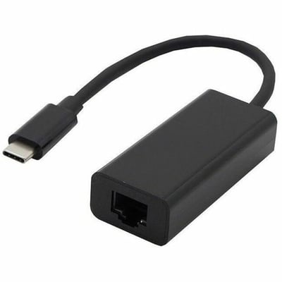 AXIOM USB-C MALE TO GIGABIT ETHERNET (RJ45) FEMALE ADAPTER - BLAC
