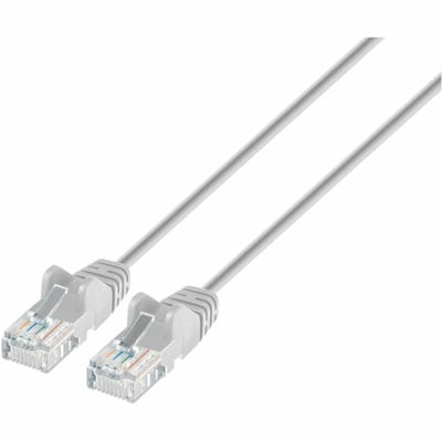 CAT6 U/UTP SLIM NETWORK PATCH CABLE, 14 FT., GRAY