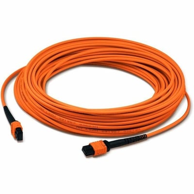 AddOn 20m MPO (Female) to MPO (Female) 12-Strand Orange OM1 Crossover Fiber OFNR (Riser-Rated) Patch Cable