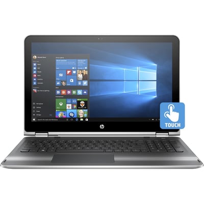 HP Pavilion x360 15-bk000 15-bk075nr 15.6" Touchscreen Convertible 2 in 1 Notebook - Intel Core i5 6th Gen i5-6200U - 6 GB - 1 TB HDD - Natural Silver, Ash Silver