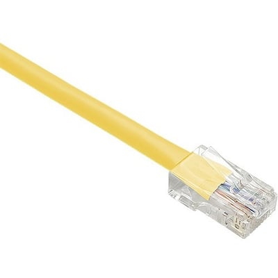 UNC CAT6 PATCH CABLE, 09 FT YELLOW WITH BOOTED. HIGH-PERFORMANCE CAT6 ETHERNET C