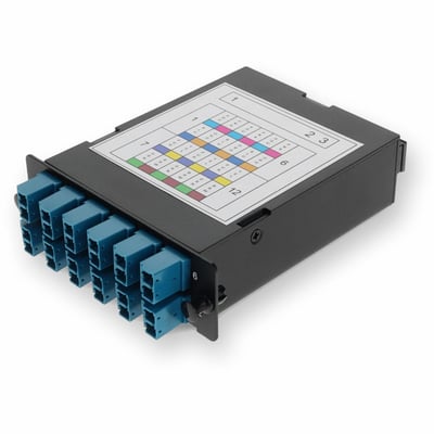 AddOn 4-Bay Cassette 3x 12-Fiber MPO In, 12 LC Duplex Out, Single-mode Duplex OS2