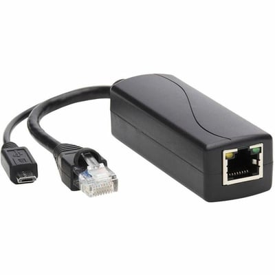 Tripp Lite by Eaton PoE to USB Micro-B and RJ45 Active Splitter - 802.af 48V to 5V 1A Up to 328.08 ft. (100 m)