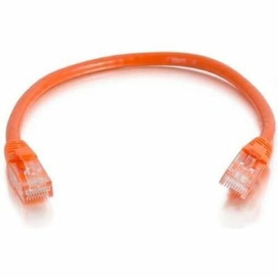 Quiktron Q-Series Patch Cords, CAT6, booted, Orange, 7 FT