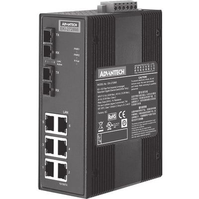 SWITCH - EKI-2728MI-BE - WIRED - DATA TRANSFER RATE: 1000MBPS - NETWORKING / POR