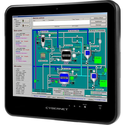 Cybernet S IPC-S19T All-in-One Computer - Intel Core i5 6th Gen i5-6200U - 8 GB - 128 GB SSD - 19" SXGA Touchscreen - Desktop - Black