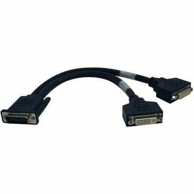 Tripp Lite by Eaton DMS-59 to Dual DVI Splitter Y Cable (M to 2x DVI-I F) 1 ft. (0.31 m)