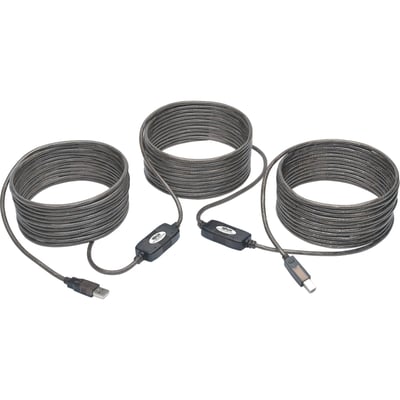 Tripp Lite by Eaton 50ft USB 2.0 Hi-Speed Active Repeater Cable USB-A to USB-B M/M