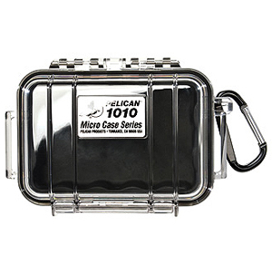 PELICAN 1010 MICRO CASE-CLEAR W/BLK LINER