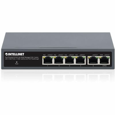 POE-POWERED 6-PORT LITE SMART MANAGED POE+ SWITCH WITH 4 GBE PORTS / 2 GBE UPLIN