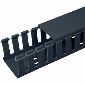 WIDE SLOT DUCT PVC 3IN X2IN X6FT BLK 6FT