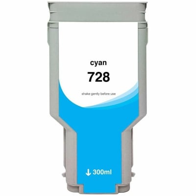 WF Non-OEM New Cyan Wide Format Ink Cartridge for HP 728 (F9K17A)