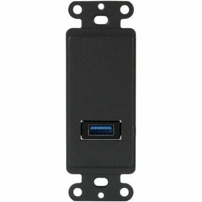 TechLogix Networx HDMI and USB Wallplate Insert for MOFO Fiber Technology, 1 Port, White