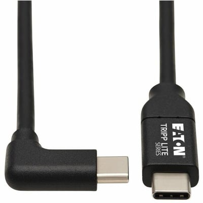 Tripp Lite by Eaton USB-C Cable (M/M) - USB 2.0 5A (100W) Rated Right-Angle Plug Black 2 m (6.6 ft.)