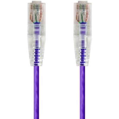 SLIMRUN CAT6 UTP CABLE-7FT PURPLE
