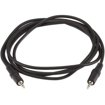 STEREO PLUG/PLUG M/M CABLE - BLACK 6FT