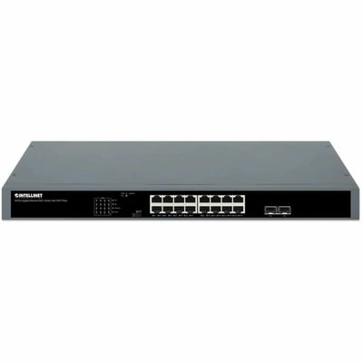 16-PORT GIGABIT ETHERNET POE+ SWITCH WITH 2 SFP PORTS