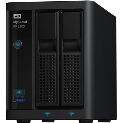 WD 12TB My Cloud PR2100 Pro Series Media Server with Transcoding, NAS - Network Attached Storage