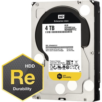 WD RE 4TB 7200RPM SATA-6GBPS 64MB BUFFER 3.5INCH INTERNAL HARD