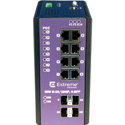 8-PORT POE+ 10/100 W/ 4-PORT SFP OPERATING TEMPERATURE -40C - +75C