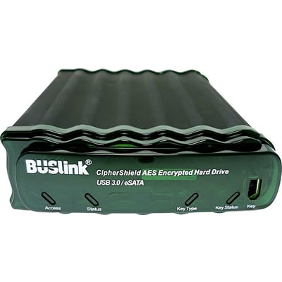 BUSLINK CIPHERSHIELD 16TB FIPS 140-2 HIPAA 256-BIT AES USB 3.0/ESATA ENCRYPTED D