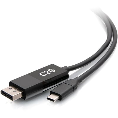 C2G 6FT 1.8M USB-C TO DISPLAYPORT ADAPTER CABLE - 4K 60HZ