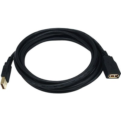 USB 2 A M/ A FEM EXTEN 28/24AWG CBL10FT
