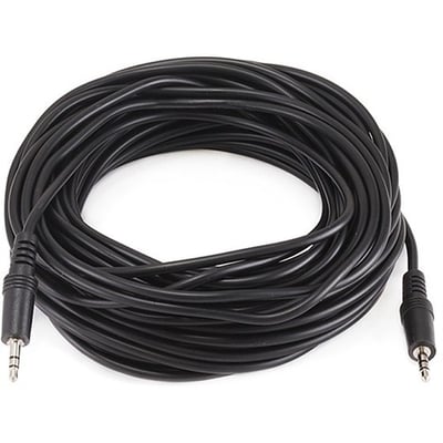 STEREO PLUG/PLUG M/M 3.5MM CABLE - BLK