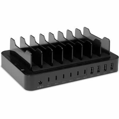 CELLAIRIS - CHARGE STATION - 10 PORTS (6 USB-C/ 4 USB-A) BLACK