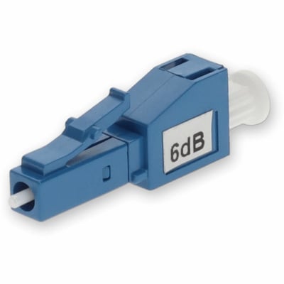 AddOn 6dB fixed LC Male to LC Female OS1 SMF Simplex Fiber Attenuator