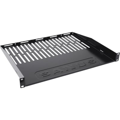 Sanus Component Series AV Rack Shelf - 1RU Vented Rack Shelf - Black