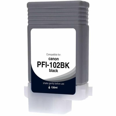 WF Non-OEM New Photo Black Wide Format Ink Cartridge for Canon PFI-102 (0895B001AA)