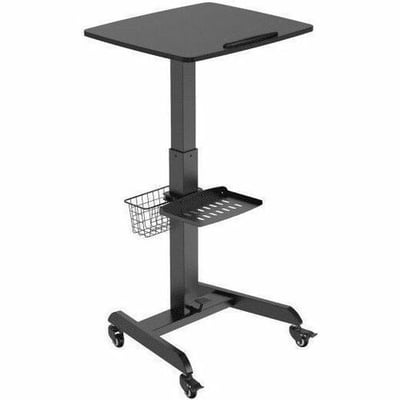 AIDATA MOBILE SIT STAND CART FOR LAPTOP PODIUM CASTERS BASKETS