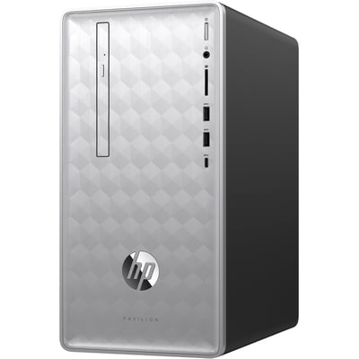 HP Pavilion 590-p0080 Desktop Computer - Intel Core i7 9th Gen i7-9700 - 16 GB - 1 TB HDD - Tower - Jet Black
