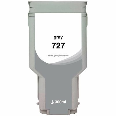 WF Non-OEM New High Yield Gray Wide Format Ink Cartridge for HP 727 (F9J80A)