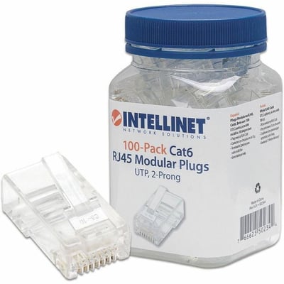 100 PIECE CAT6 RJ45 MODULAR PLUGS