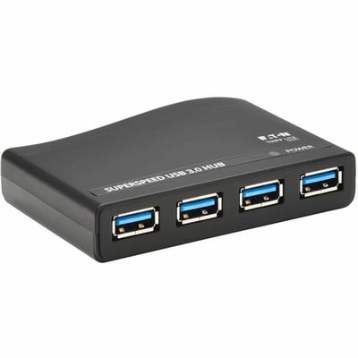 Tripp Lite by Eaton 4-Port USB-A Mini Hub - USB 3.x (5Gbps) International Plug Adapters