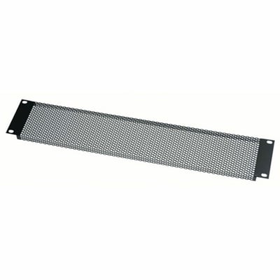 Middle Atlantic VT Series 2RU Flanged Vented Rack Panel - Perforated with 64% Open Area - Black