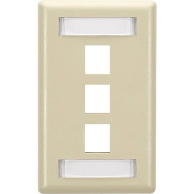Black Box GigaStation2 3 Socket Network Faceplate