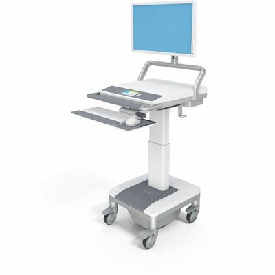 Capsa Healthcare - T7 Powered Cart (T79NNLP2P600) - Powered Mobile Computing Cart - 120V Power System - Electronic Lift - 655Wh Battery