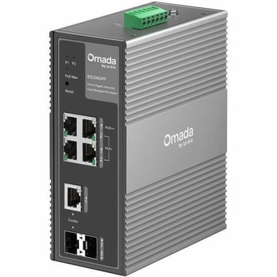 OMADA 6-PORT IND POE+/++ SW POE++ 120W INDUSTRIAL DIN SWITCH