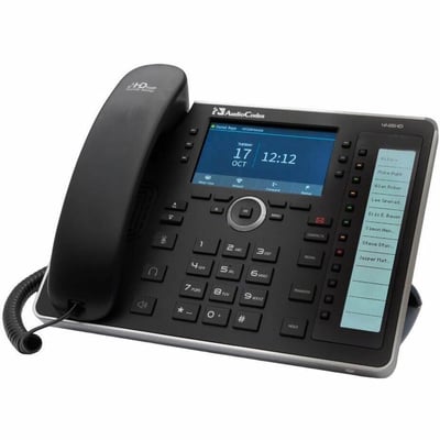 445HD IP-PHONE POE GBE BLACK WITH INTEGRATED BT AND DUAL BAND WI-FI AND AN EXTER