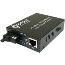 ENET 2x 10/100Base-T RJ45 to 1x Simplex SC 100BaseD 1550nmTx/1310nm Rx Single-mode Single-Strand SC 20km WDM Stand-Alone Media Converter - Power Supply Included