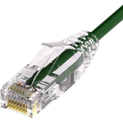 UNC CAT6A SLIM PATCH CABLE 10 FT GREEN
