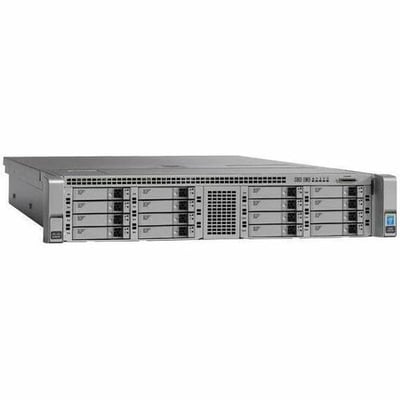 Cisco C240 M4 2U Rack Server - 2 Xeon E5-2680 v4 2.40 GHz - 256 GB RAM - 43.20 TB HDD - (24 x 1.8TB) HDD Configuration - Serial ATA, 12Gb/s SAS Controller