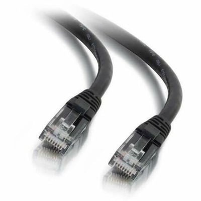 Quiktron Q-Series Patch Cords, CAT6, booted, Black, 12 FT