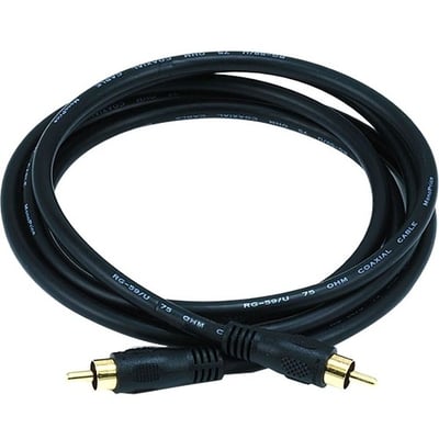 COAXIAL AUDIO/VIDEO RCA CABLE M/M 6FT