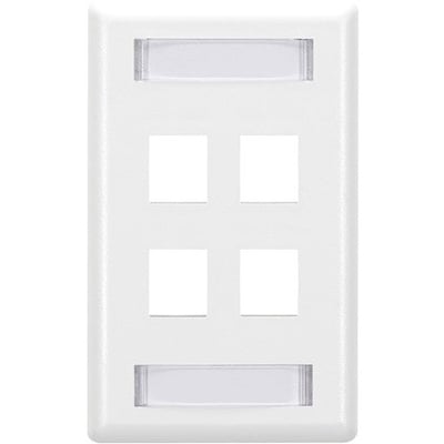Black Box GigaStation2 4 Socket Network Faceplate
