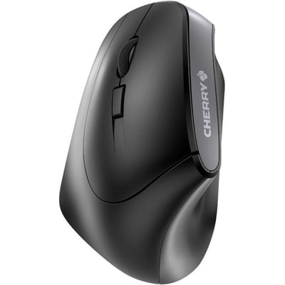 MOUSE, EROGOMIC LEFT HANDED, WIRELESS, BLACK